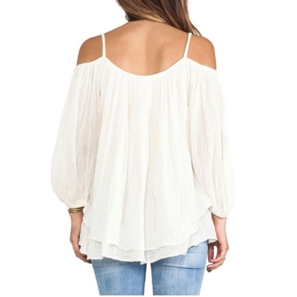 Jen's Pirate Booty Sloan Off‎ Shoulder flowy Top Tunic one size fits all cotton - Picture 6 of 12